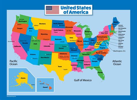MAP Images Of The Map Of The United States Of America